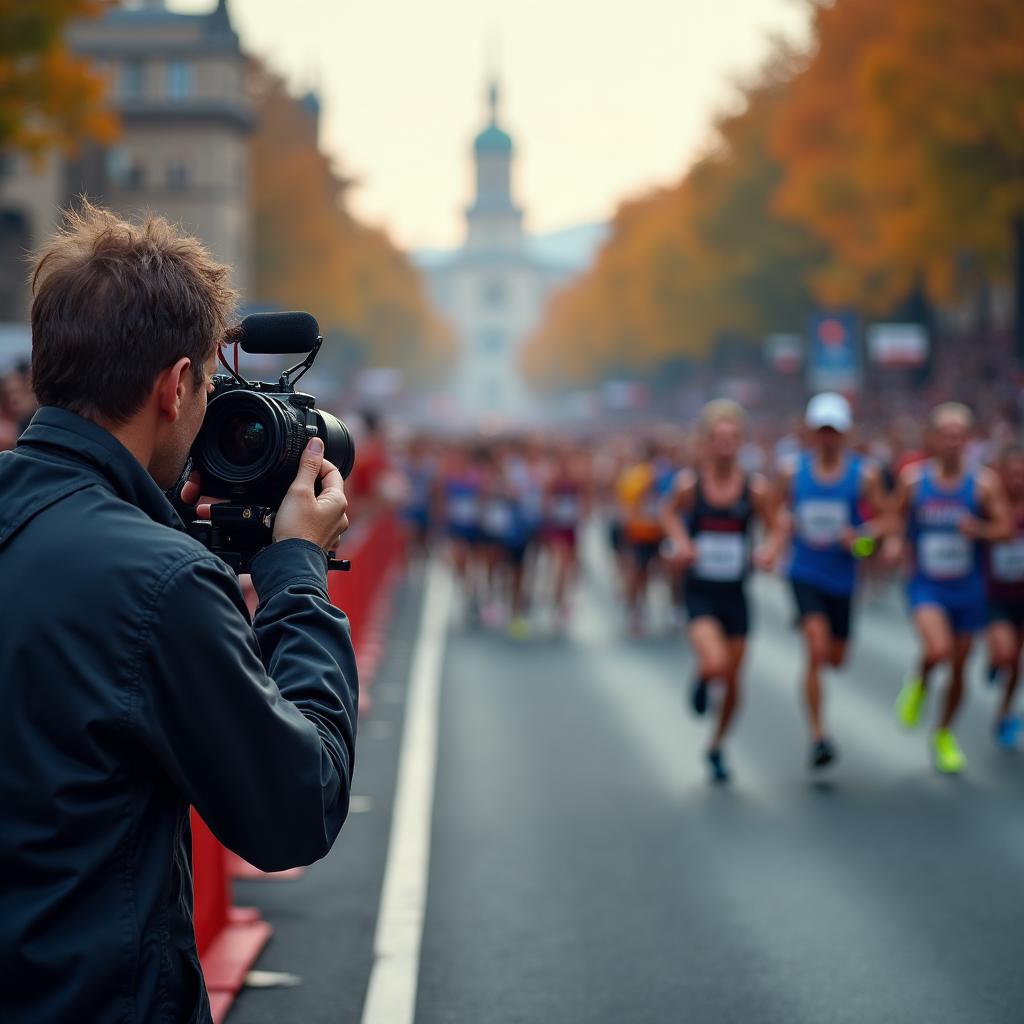 Event photographer in action